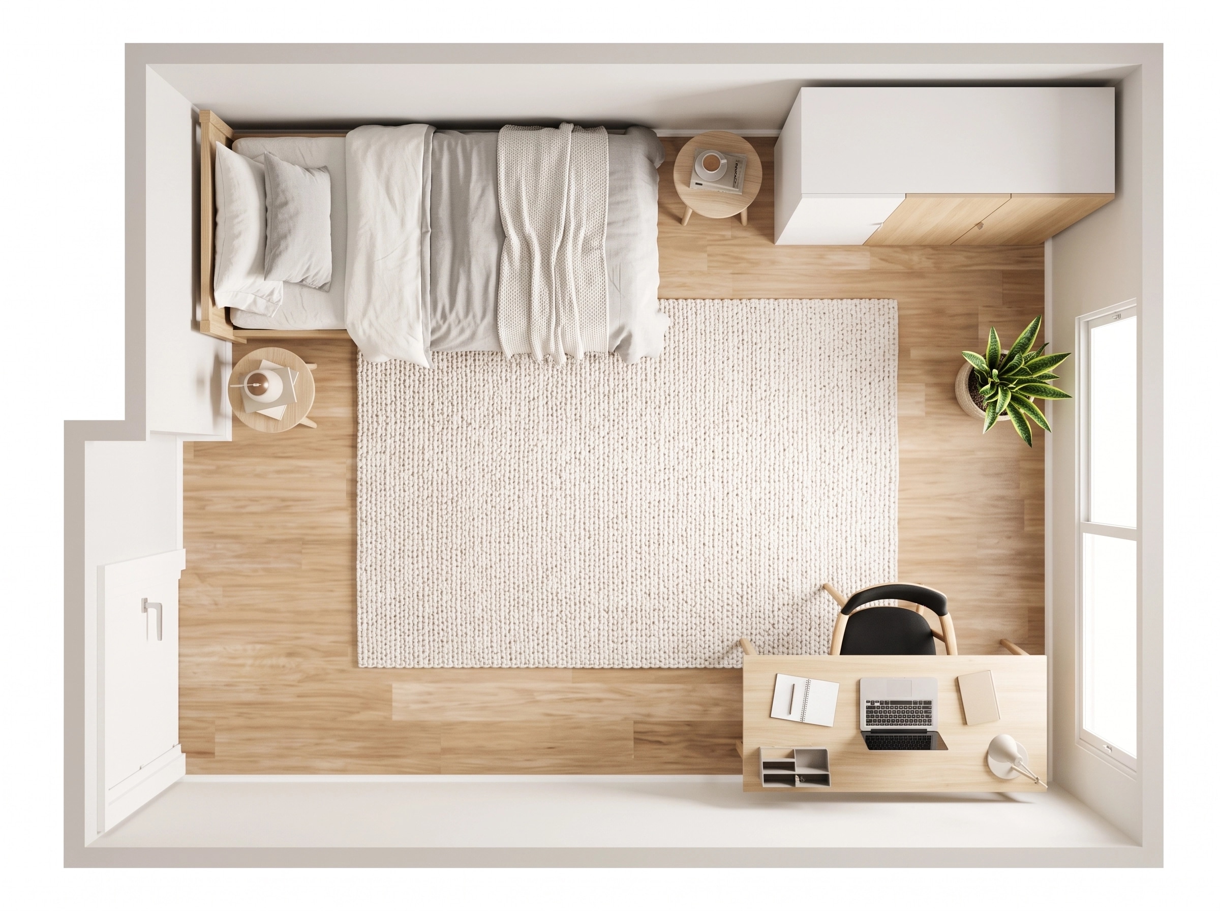 Interior design in Scandinavian style — Living Room by GenRoom AI