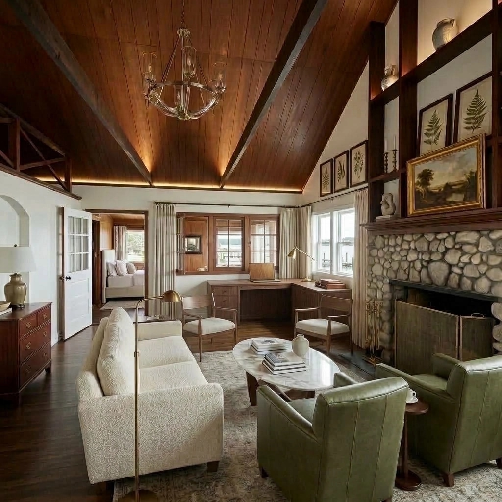 Interior design in Transitional style — Living Room by GenRoom AI
