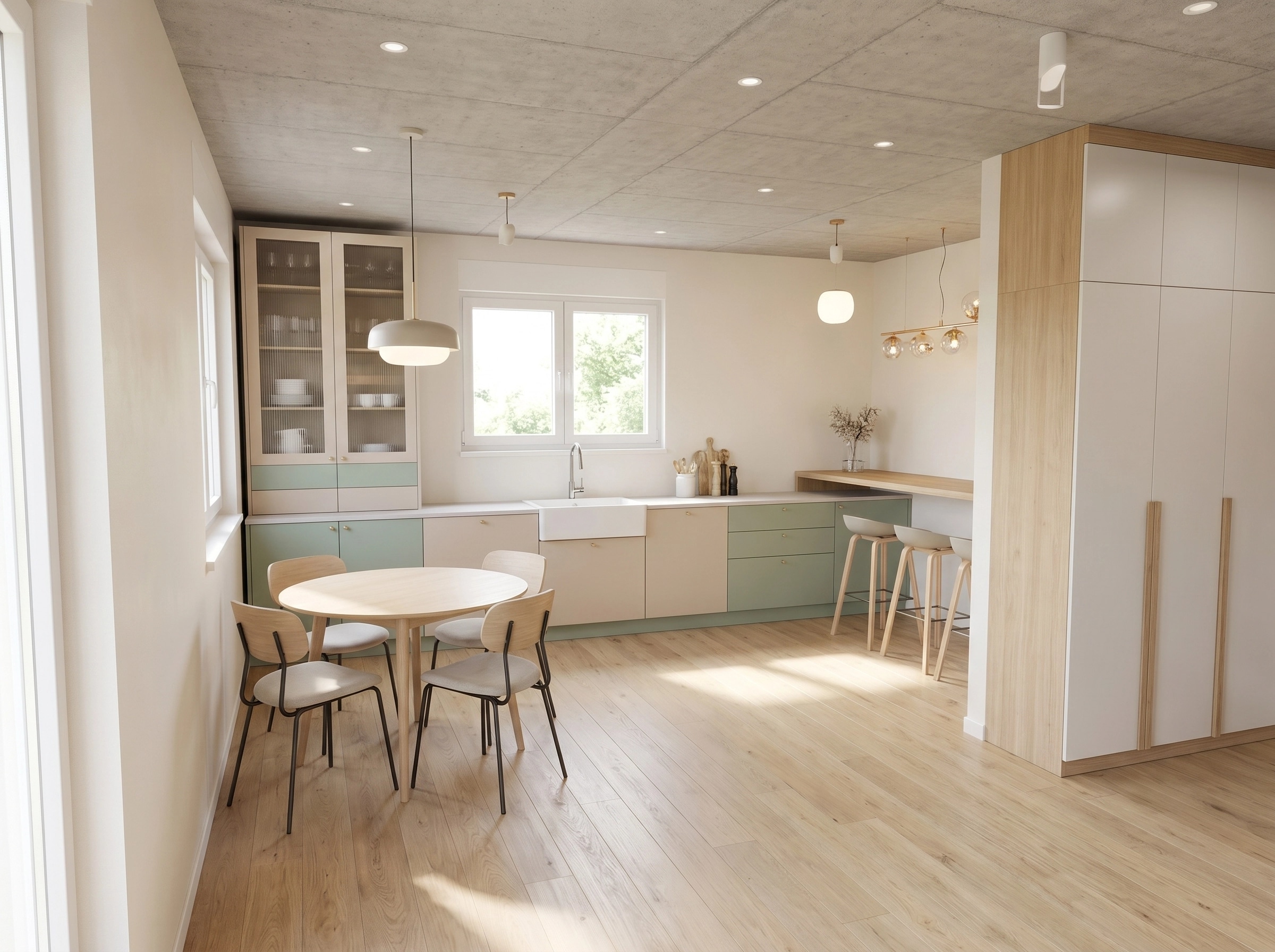Kitchen interior in Contemporary style — photo by GenRoom AI