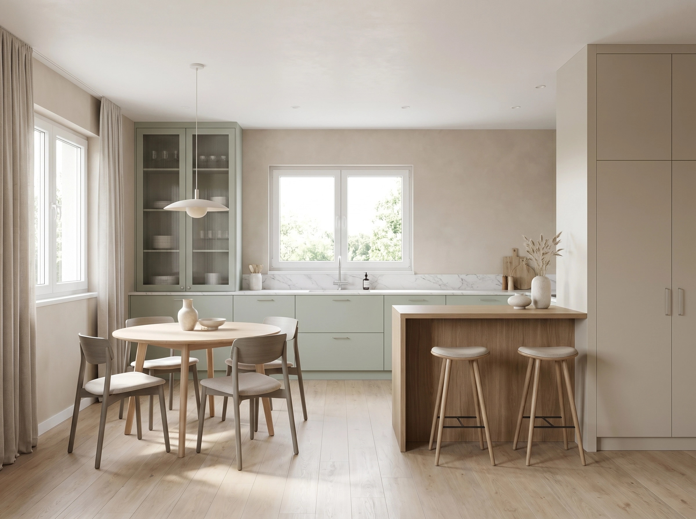 Scandinavian Kitchen design — interior photo by GenRoom AI