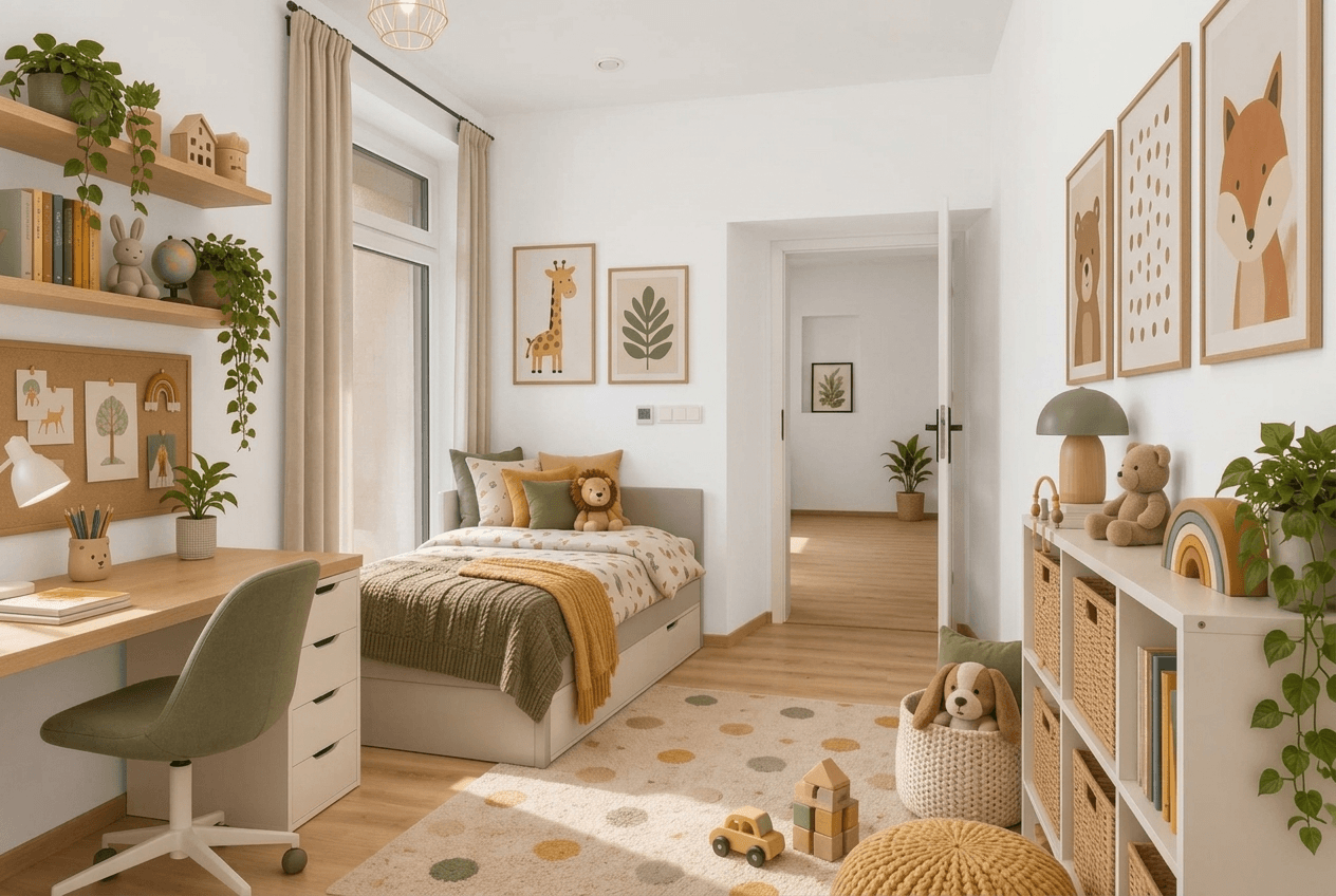 Interior design in Contemporary style — Kids Room by GenRoom AI