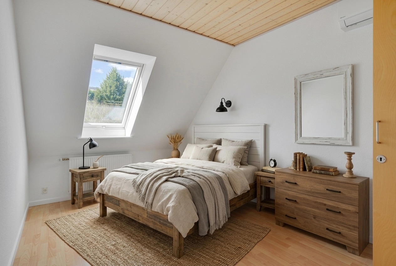 Interior design in Modern Farmhouse style — Bedroom by GenRoom AI