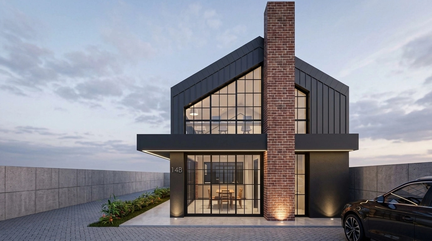 Facade design in Contemporary Facade style — Facade by GenRoom AI