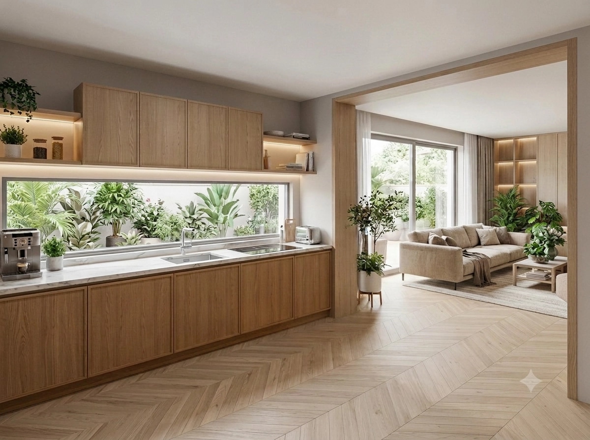 Interior design in Scandinavian style — Kitchen by GenRoom AI