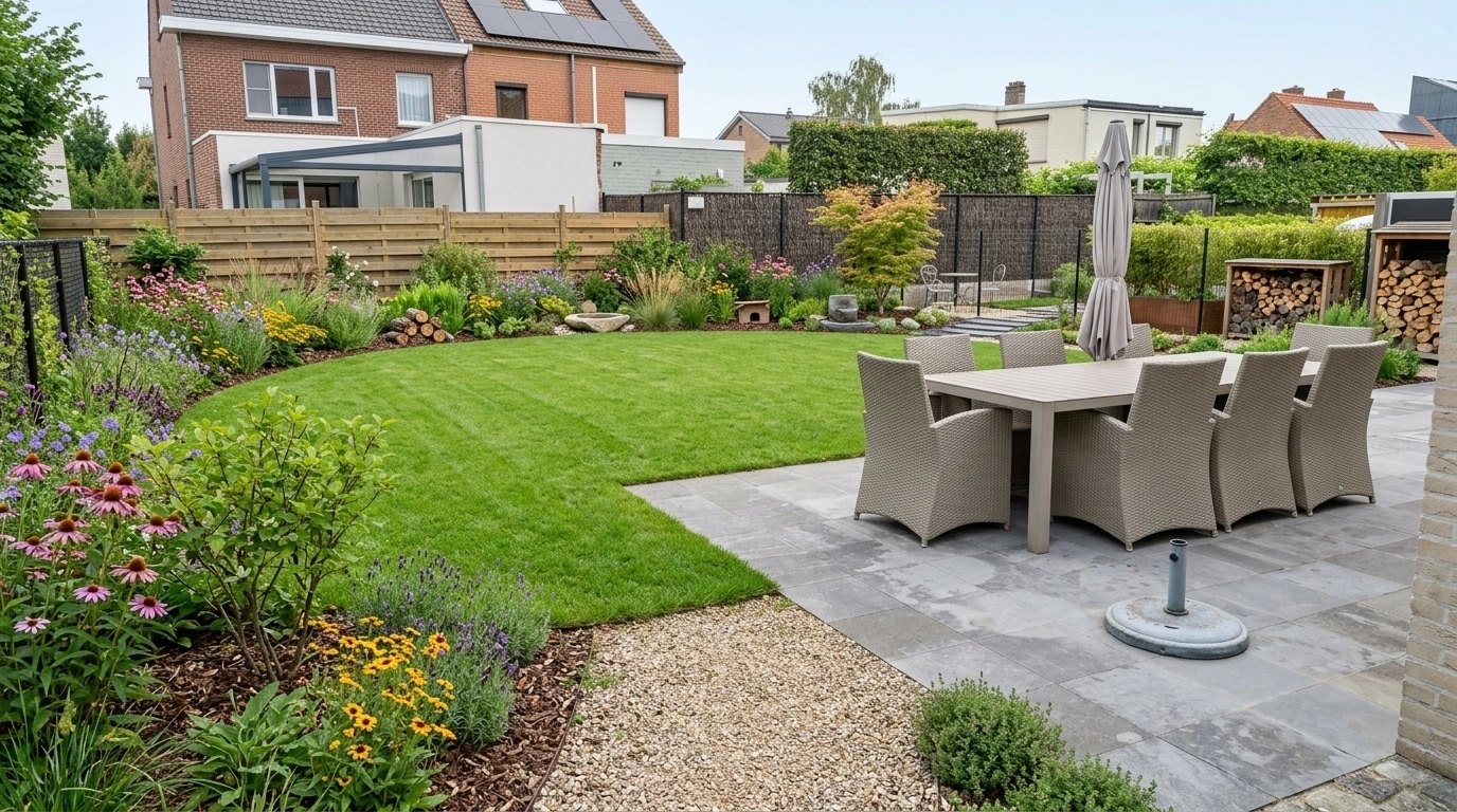 Landscape design in Eco Natural Garden style — Yard by GenRoom AI
