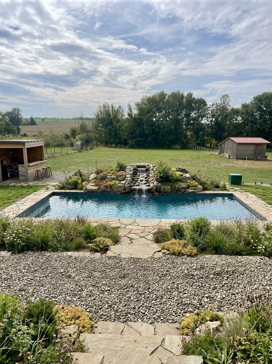 Yard design in no_style style — photo by GenRoom AI