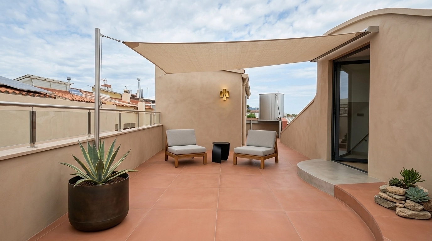 Interior design in Minimalism style — balcony by GenRoom AI