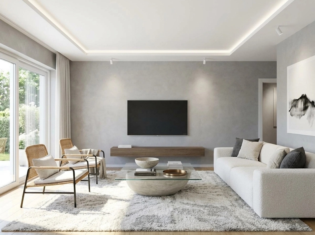 Minimalism Living Room design — interior photo by GenRoom AI