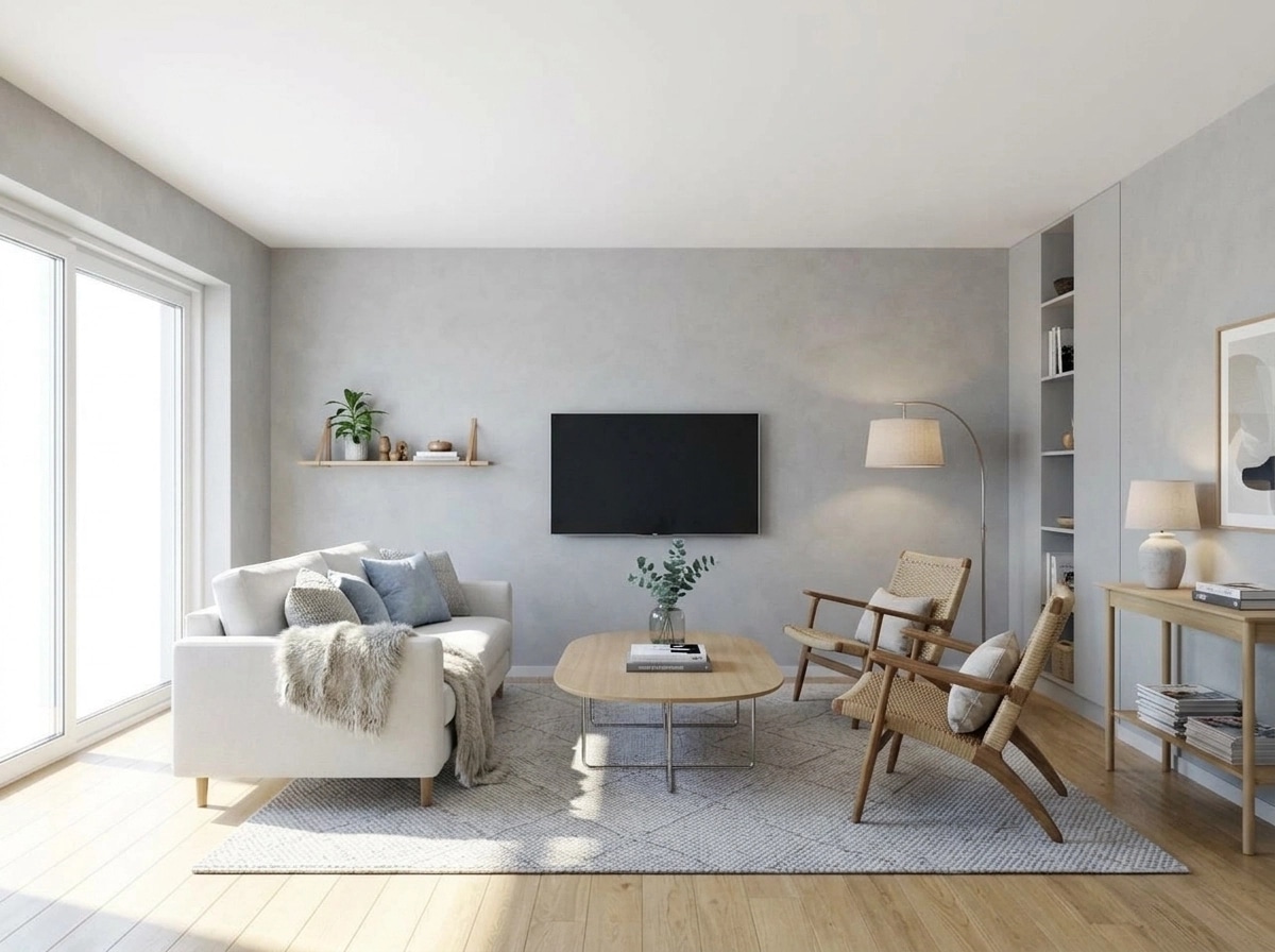Interior design in Scandinavian style — Living Room by GenRoom AI