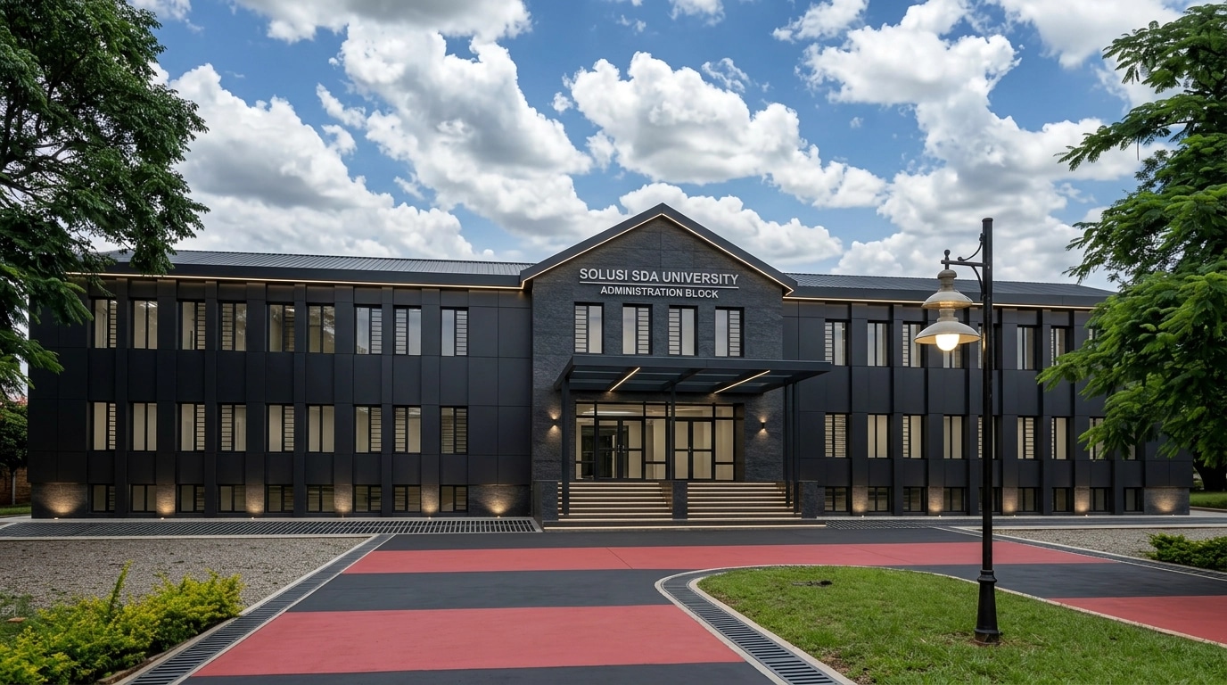 Facade design in Blacktec Facade style — Facade by GenRoom AI