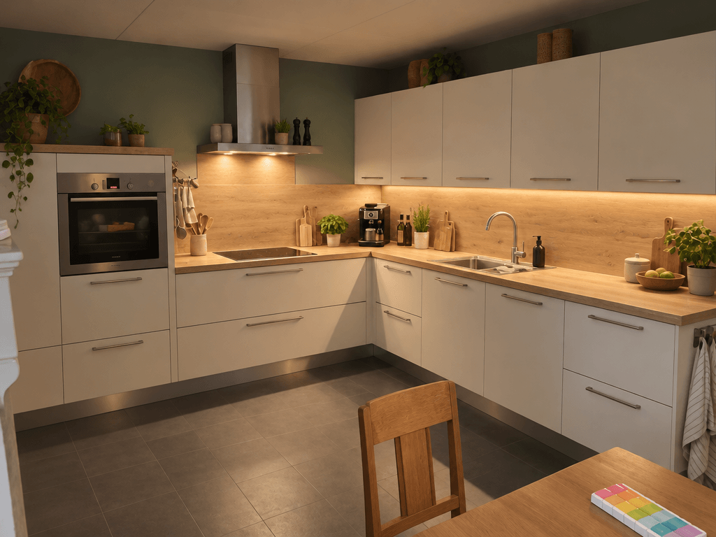 Interior design in Scandinavian style — Kitchen by GenRoom AI