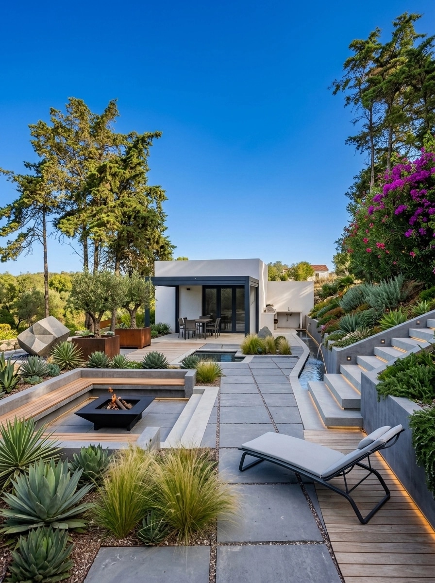 Landscape design in Contemporary Yard style — Yard by GenRoom AI