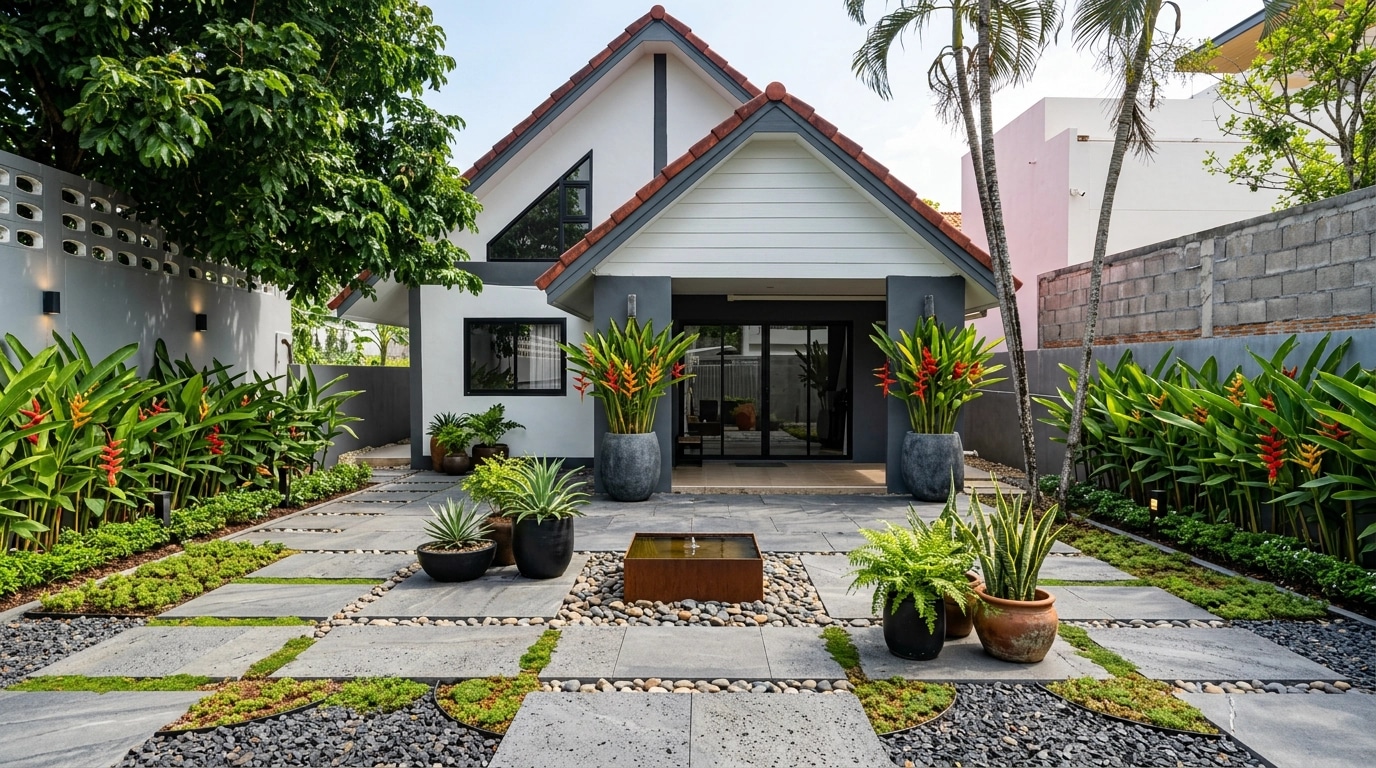 Landscape design in Contemporary Yard style — Yard by GenRoom AI