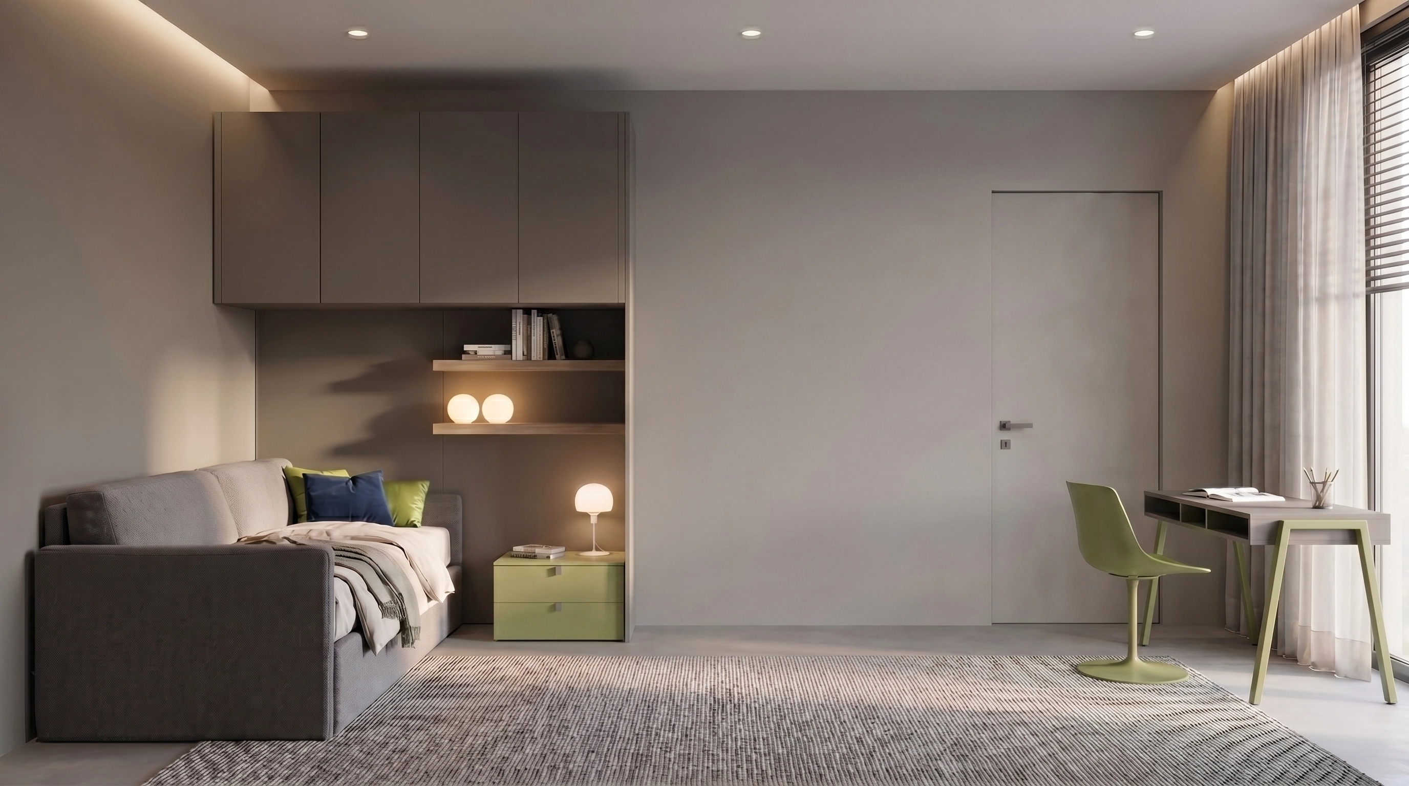 Contemporary Kids Room design — interior photo by GenRoom AI