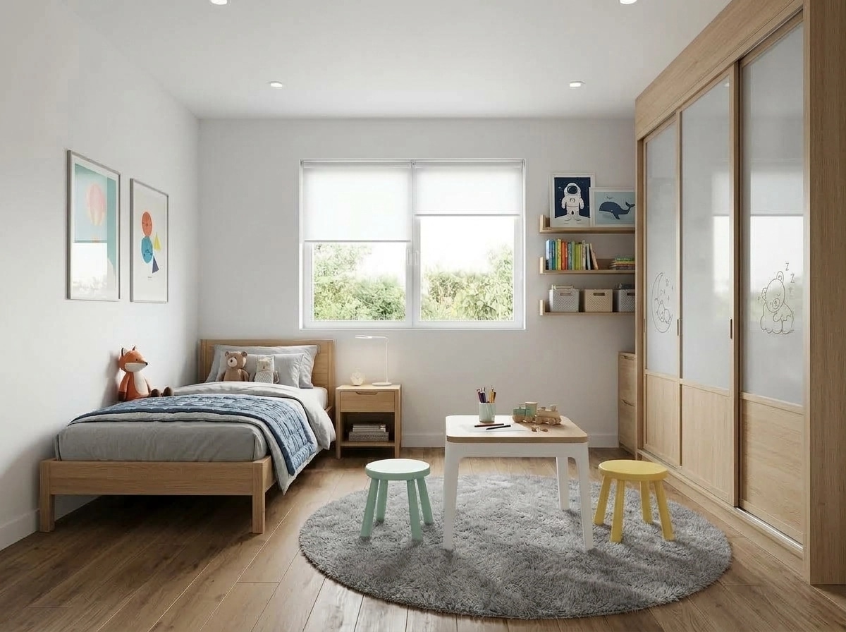 Interior design in Contemporary style — Kids Room by GenRoom AI