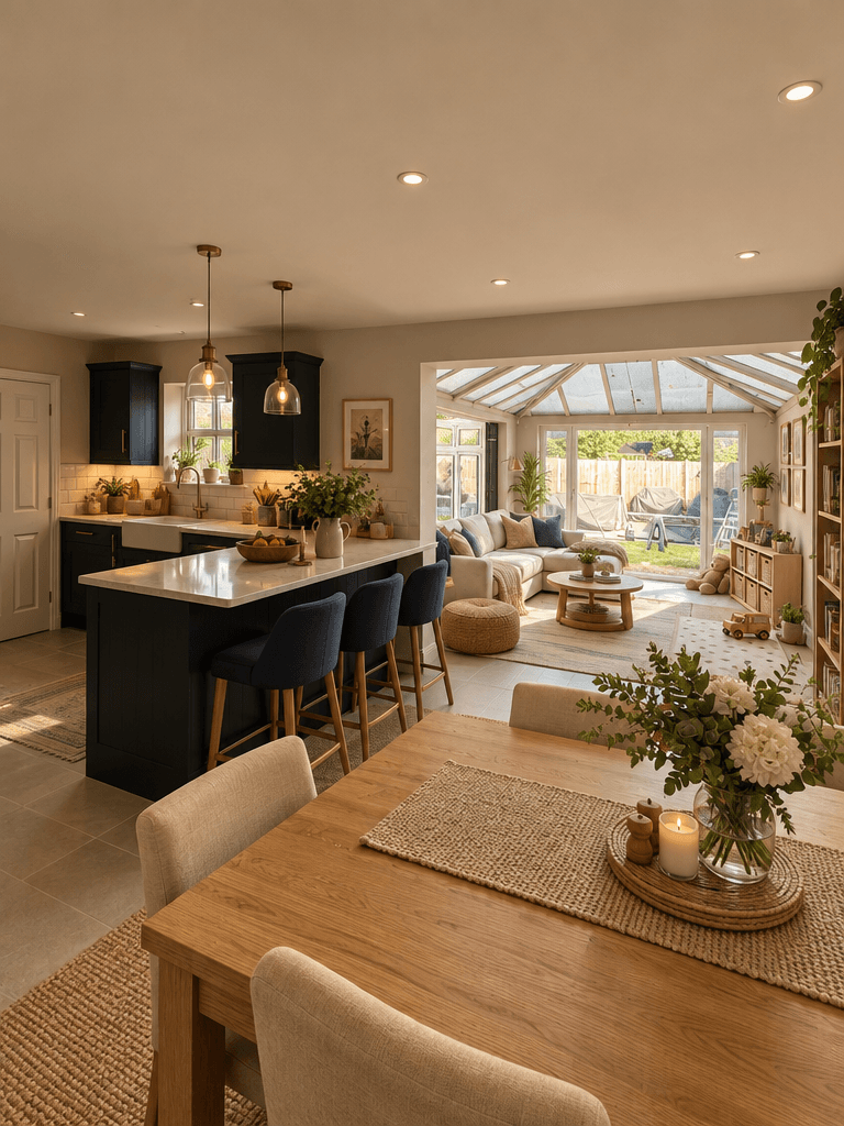 Kitchen interior in Scandinavian style — photo by GenRoom AI