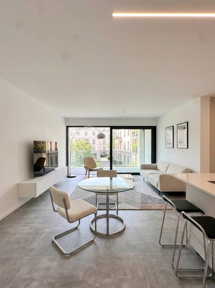 Minimalism Living Room design — interior photo by GenRoom AI