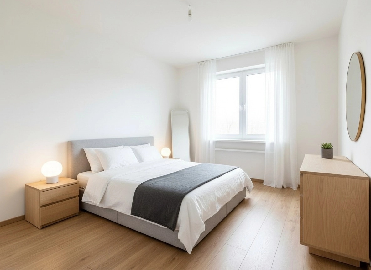 Minimalism Bedroom design — interior photo by GenRoom AI