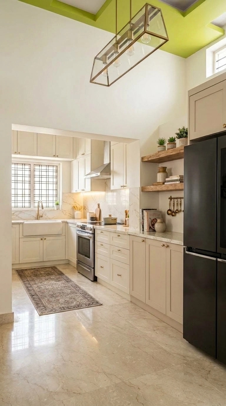 Kitchen interior in Modern Farmhouse style — photo by GenRoom AI