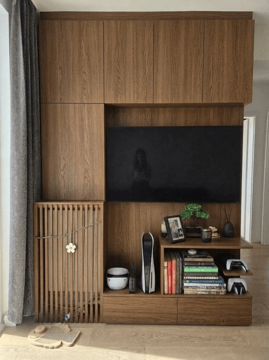 Biophilic Living Room design — interior photo by GenRoom AI