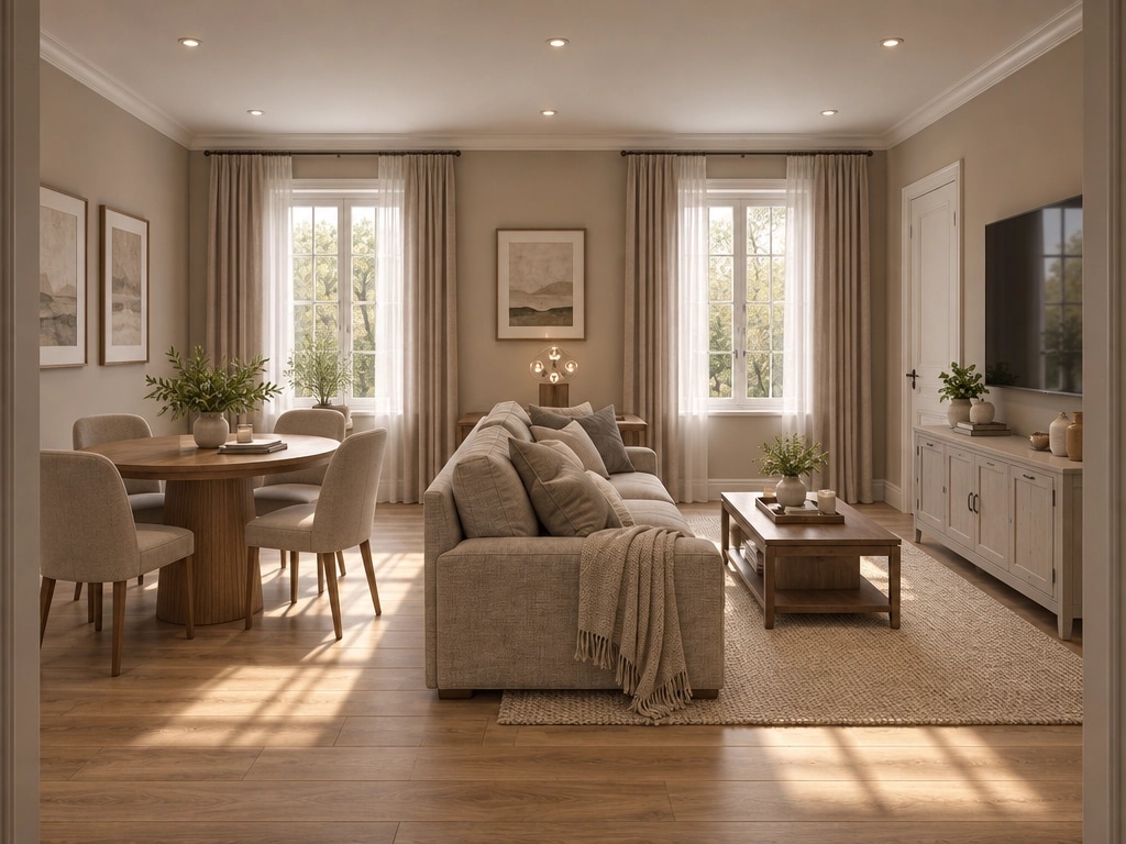 Interior design in Transitional style — Living Room by GenRoom AI