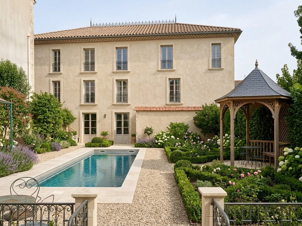 French Provincial Facade Facade design — facade photo by GenRoom AI