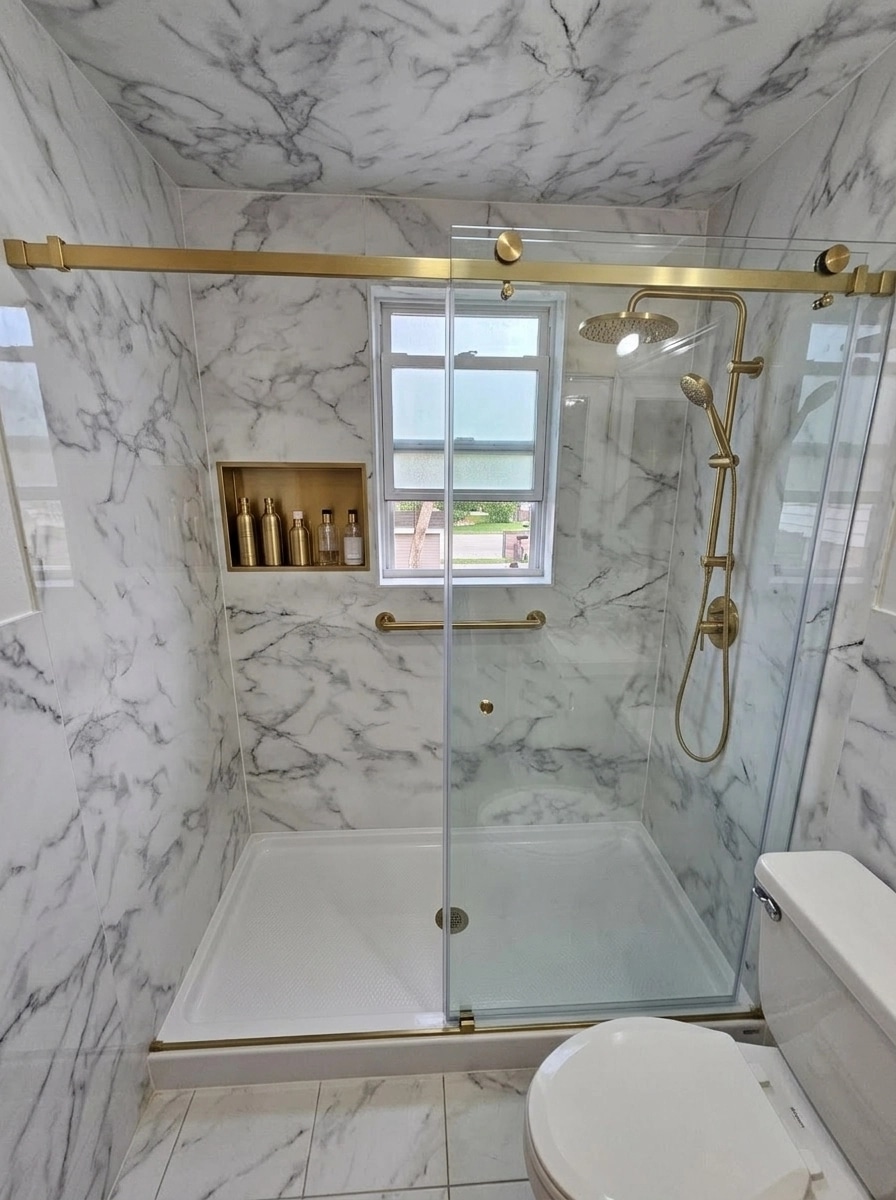 Bathroom interior in no_style style — photo by GenRoom AI