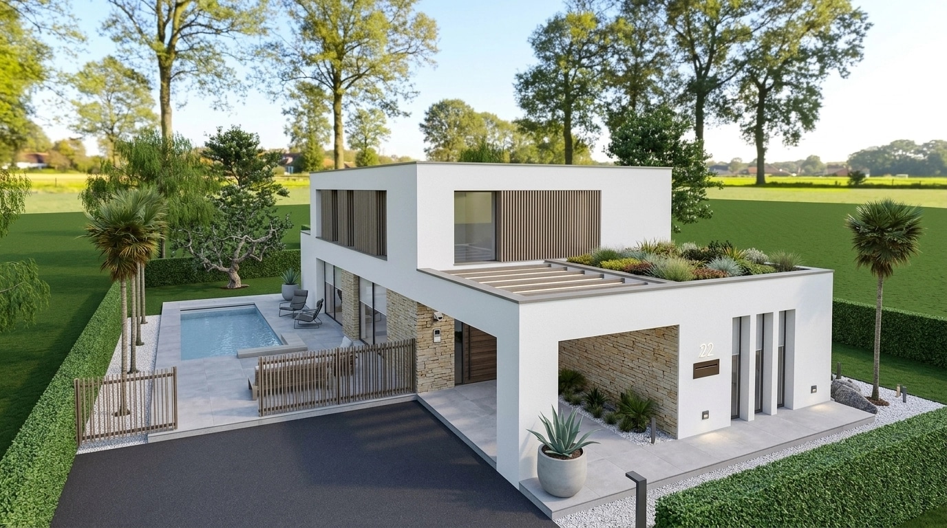 Facade design in Minimalist Facade style — Facade by GenRoom AI