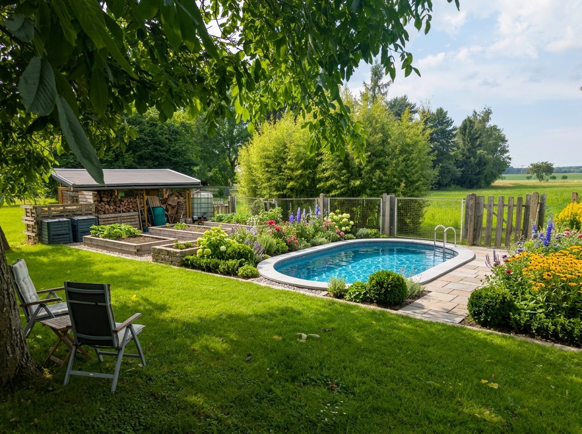 Landscape design in German Garden style — Yard by GenRoom AI