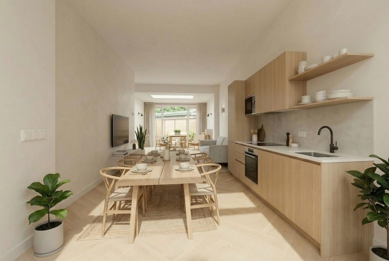 Interior design in Scandinavian style — Kitchen by GenRoom AI