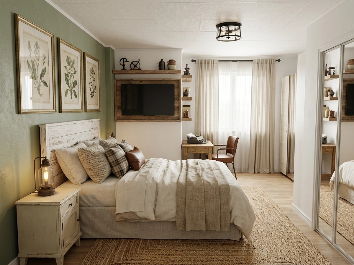 Modern Farmhouse Bedroom design — interior photo by GenRoom AI