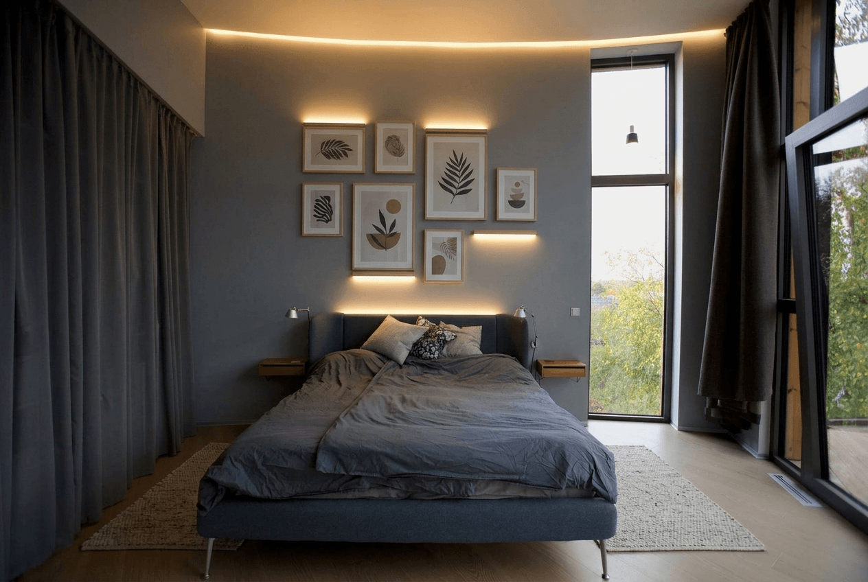 Interior design in Scandinavian style — Bedroom by GenRoom AI