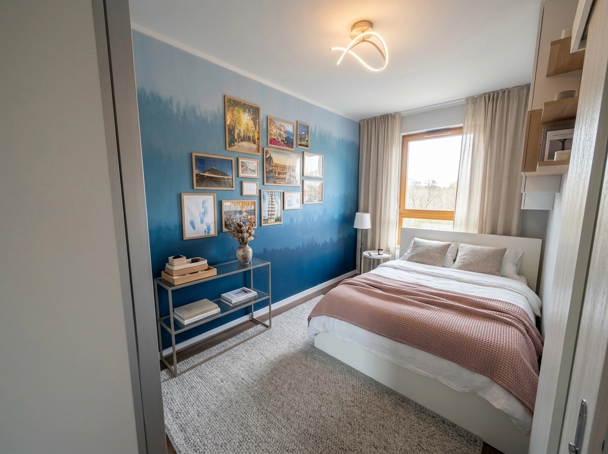 Scandinavian Bedroom design — interior photo by GenRoom AI