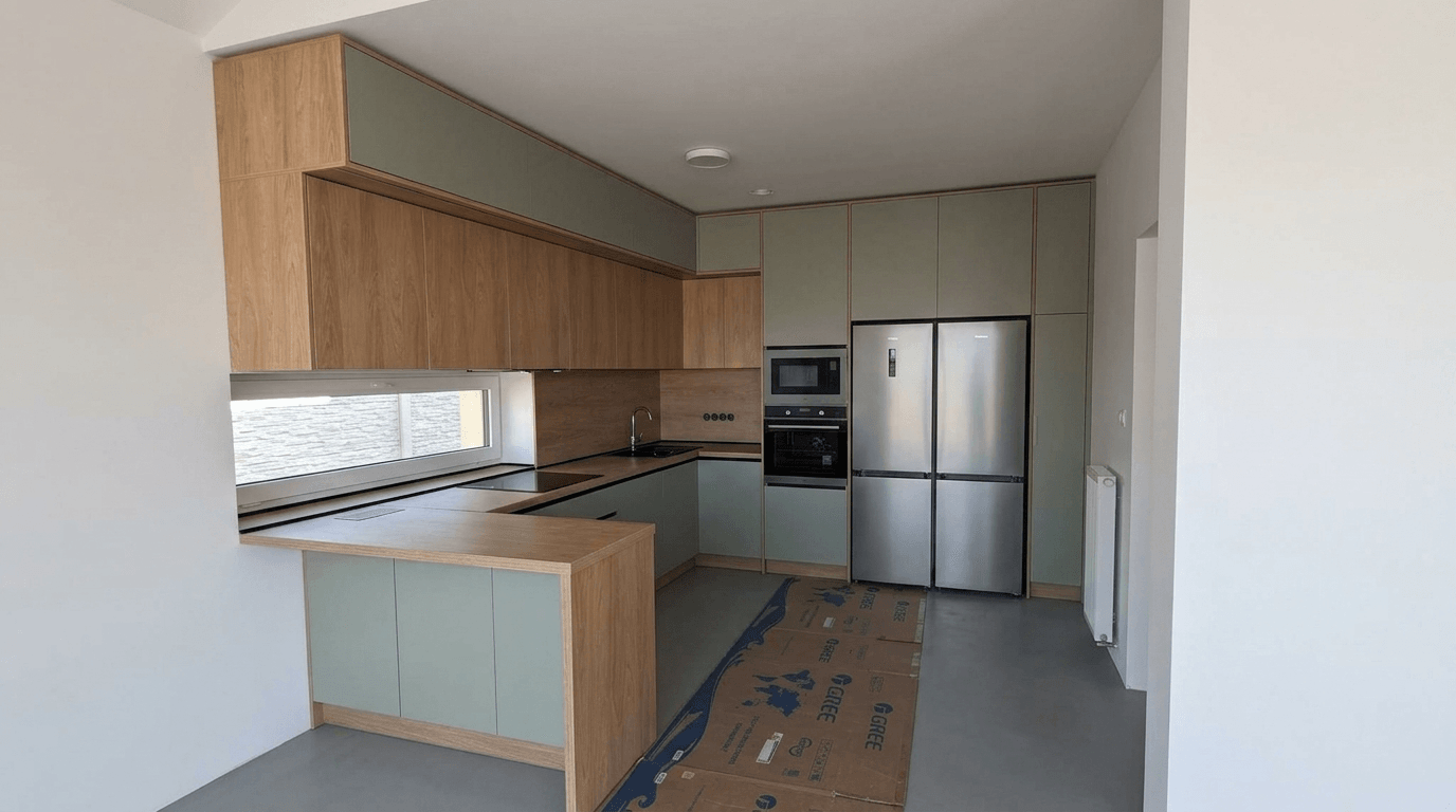 Kitchen interior in Contemporary style — photo by GenRoom AI