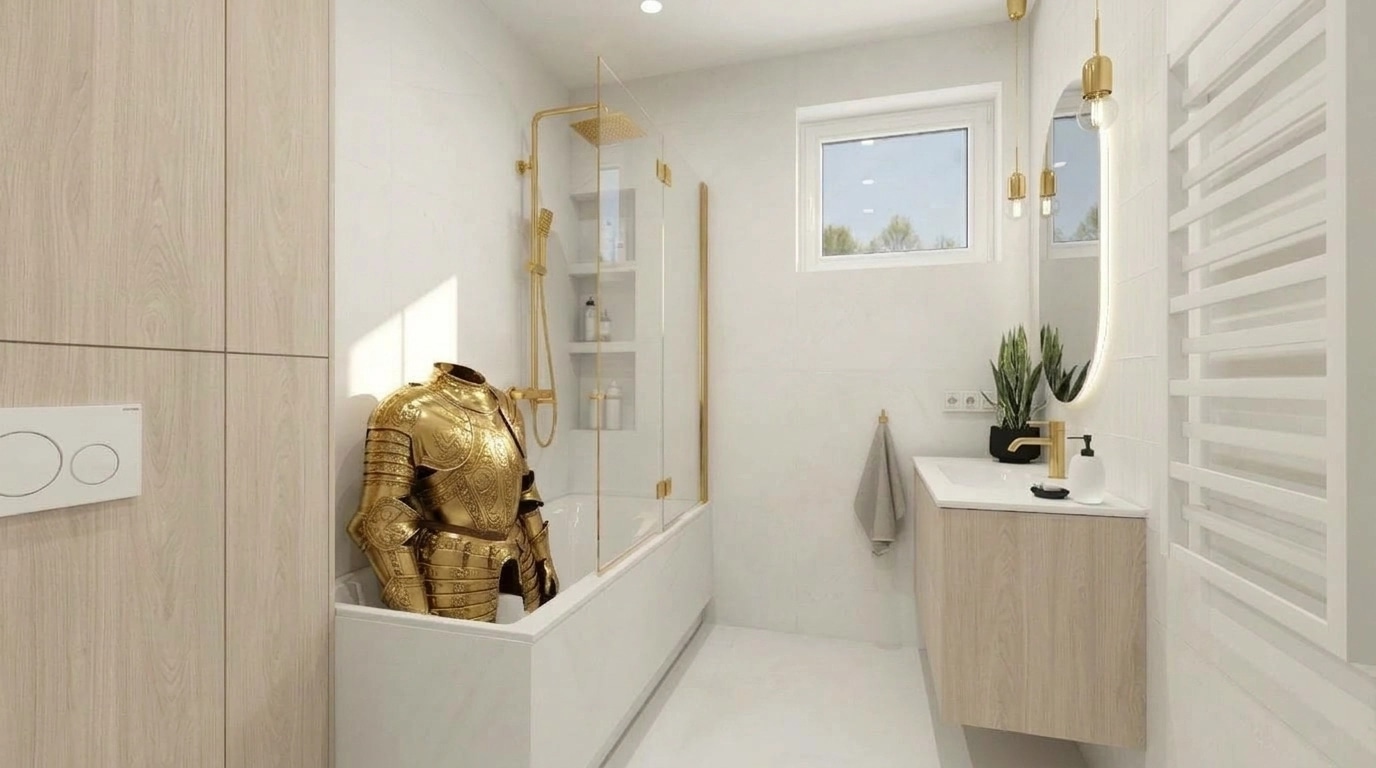 Bathroom interior in no_style style — photo by GenRoom AI