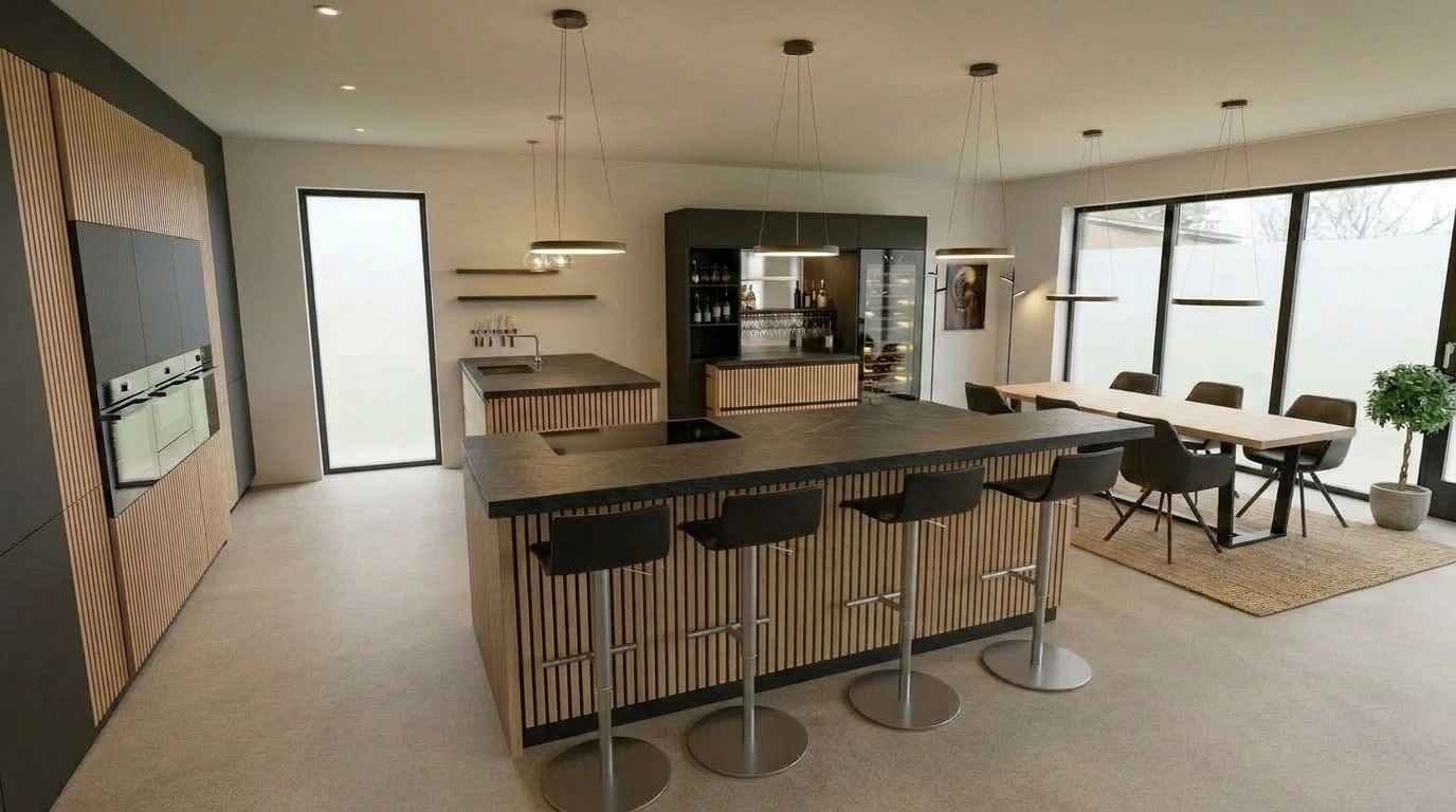 Kitchen interior in no_style style — photo by GenRoom AI