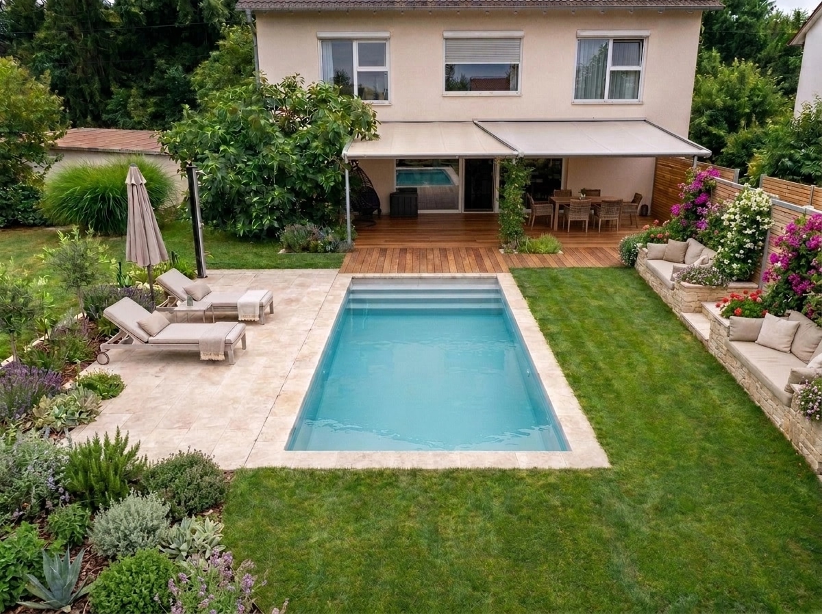 Landscape design in Mediterranean Yard style — Yard by GenRoom AI