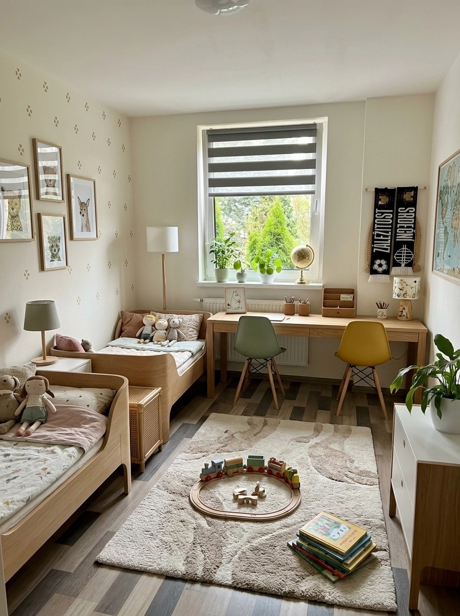 Scandinavian Kids Room design — interior photo by GenRoom AI