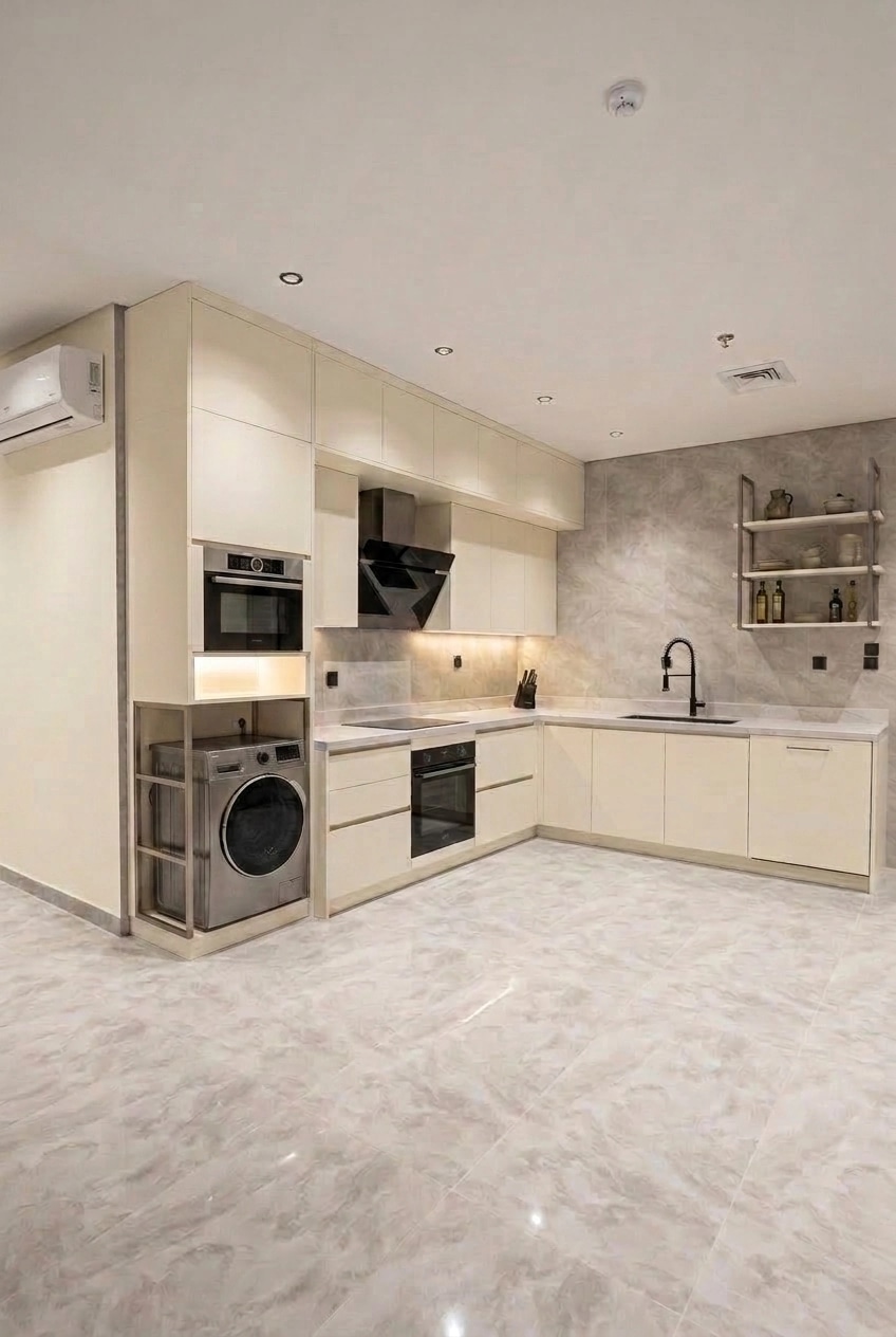 Kitchen interior in Contemporary style — photo by GenRoom AI