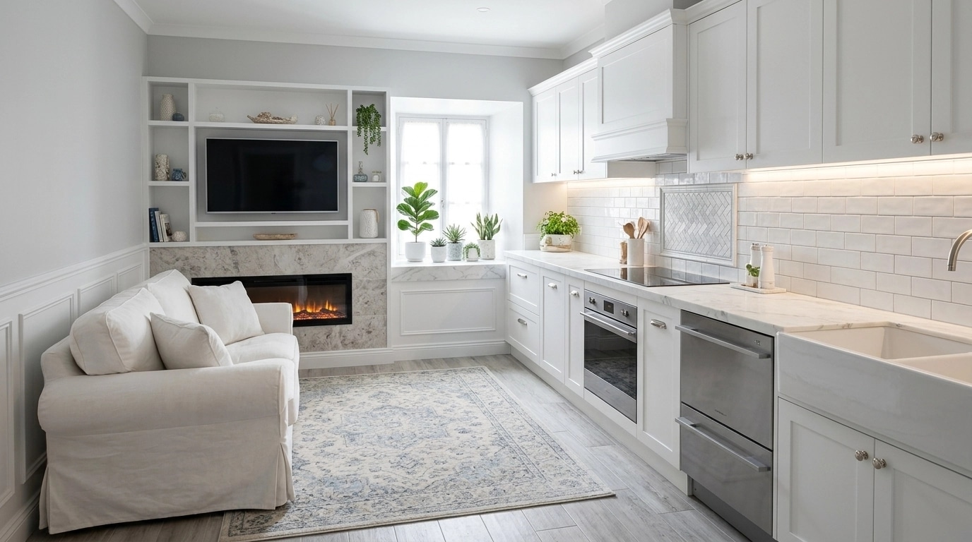 Coastal / Hamptons Kitchen design — interior photo by GenRoom AI