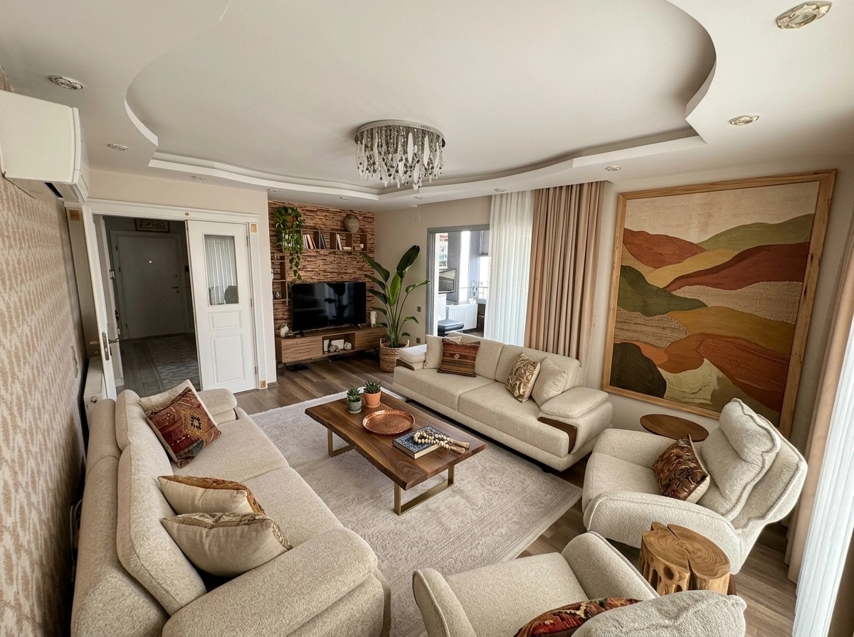 Interior design in Bohemian style — Living Room by GenRoom AI
