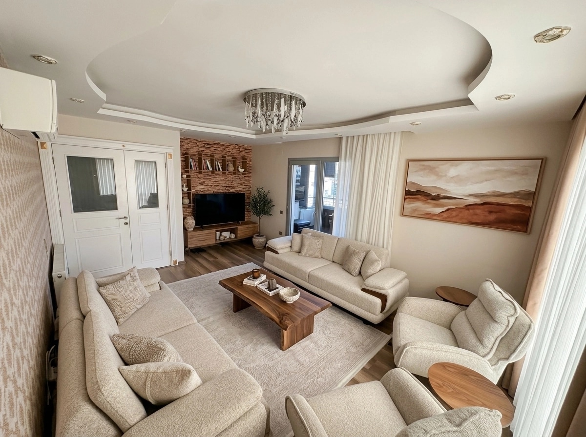 Modern Farmhouse Living Room design — interior photo by GenRoom AI