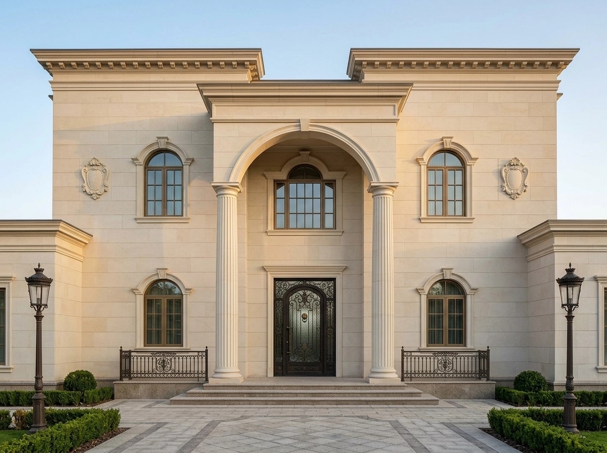 Neoclassic Facade Facade design — facade photo by GenRoom AI