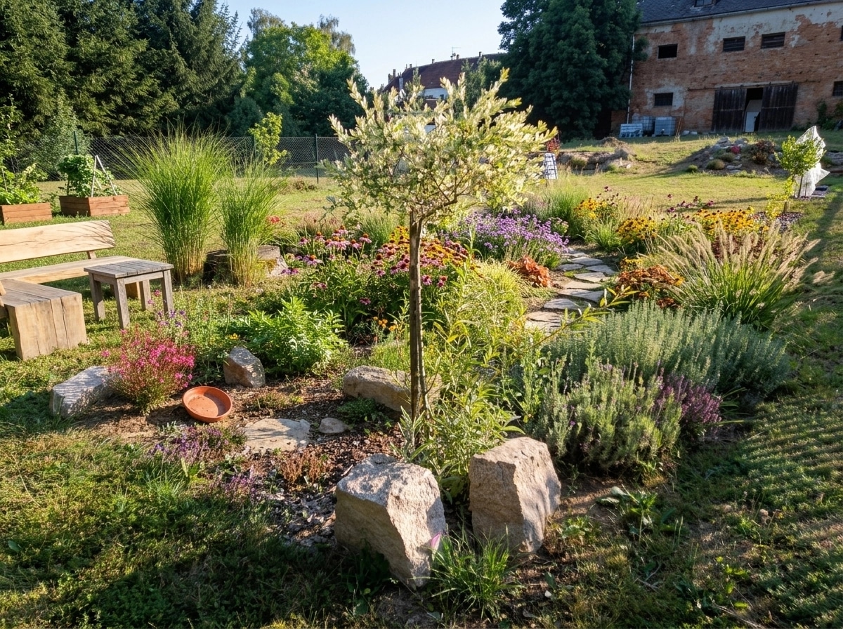Landscape design in Eco Natural Garden style — Yard by GenRoom AI
