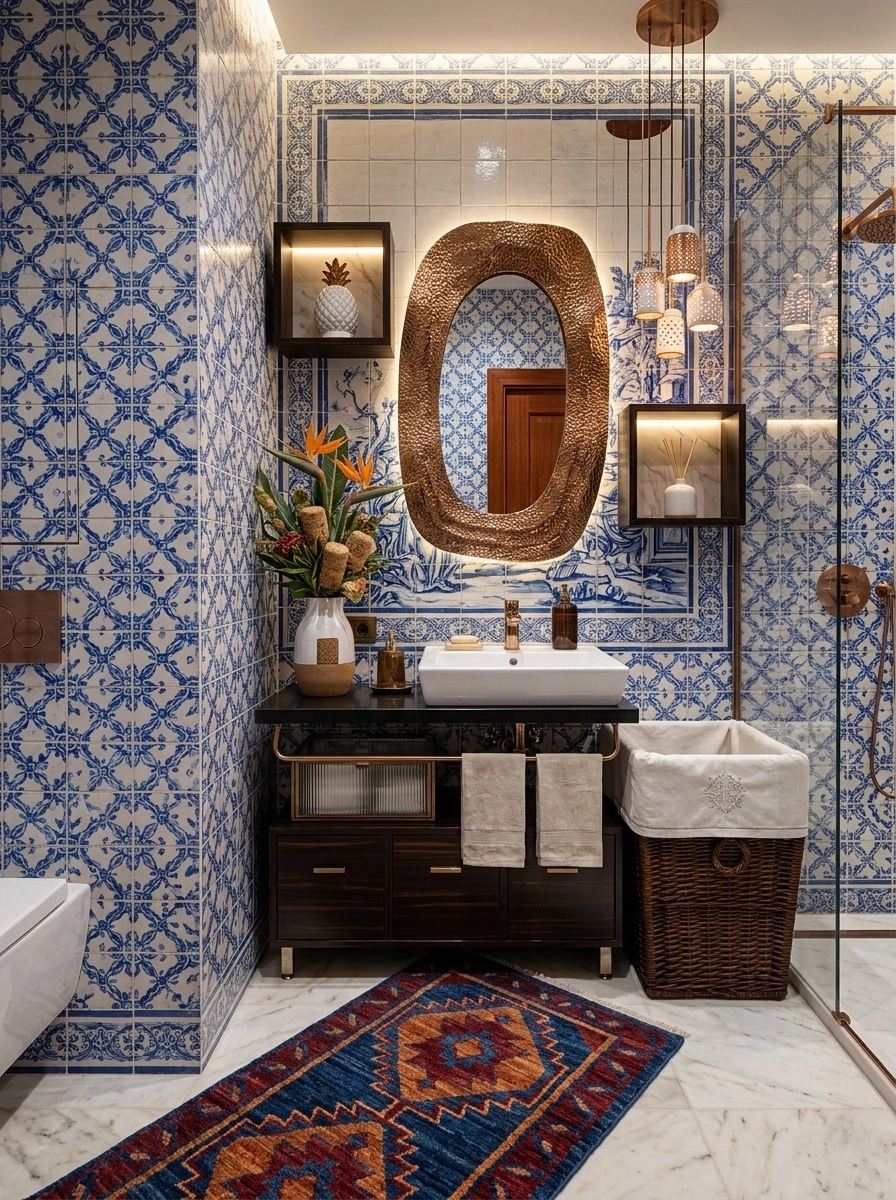 Portuguese Modern الحمام design — interior photo by GenRoom AI