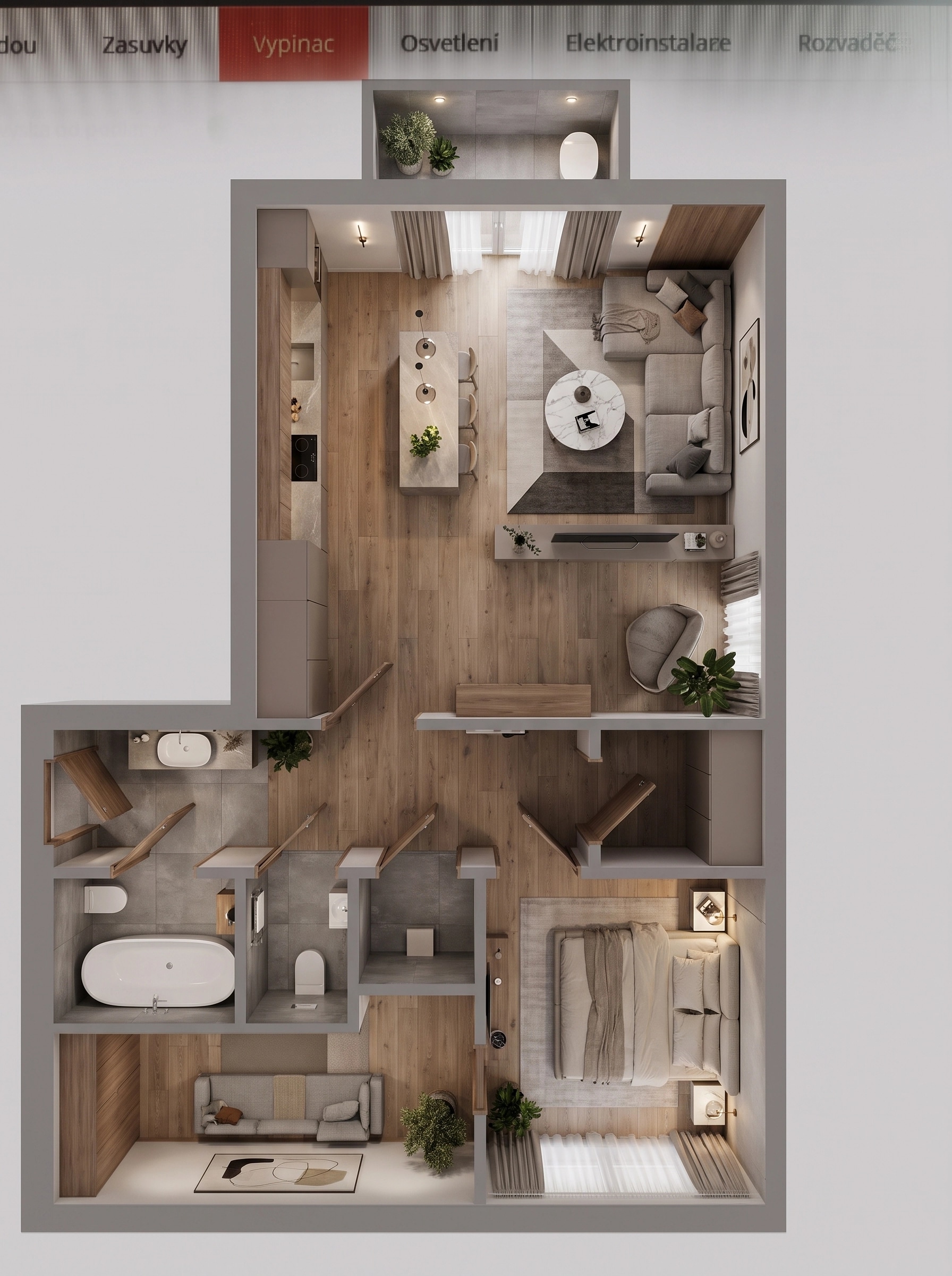 Interior design in Contemporary style — Living Room by GenRoom AI