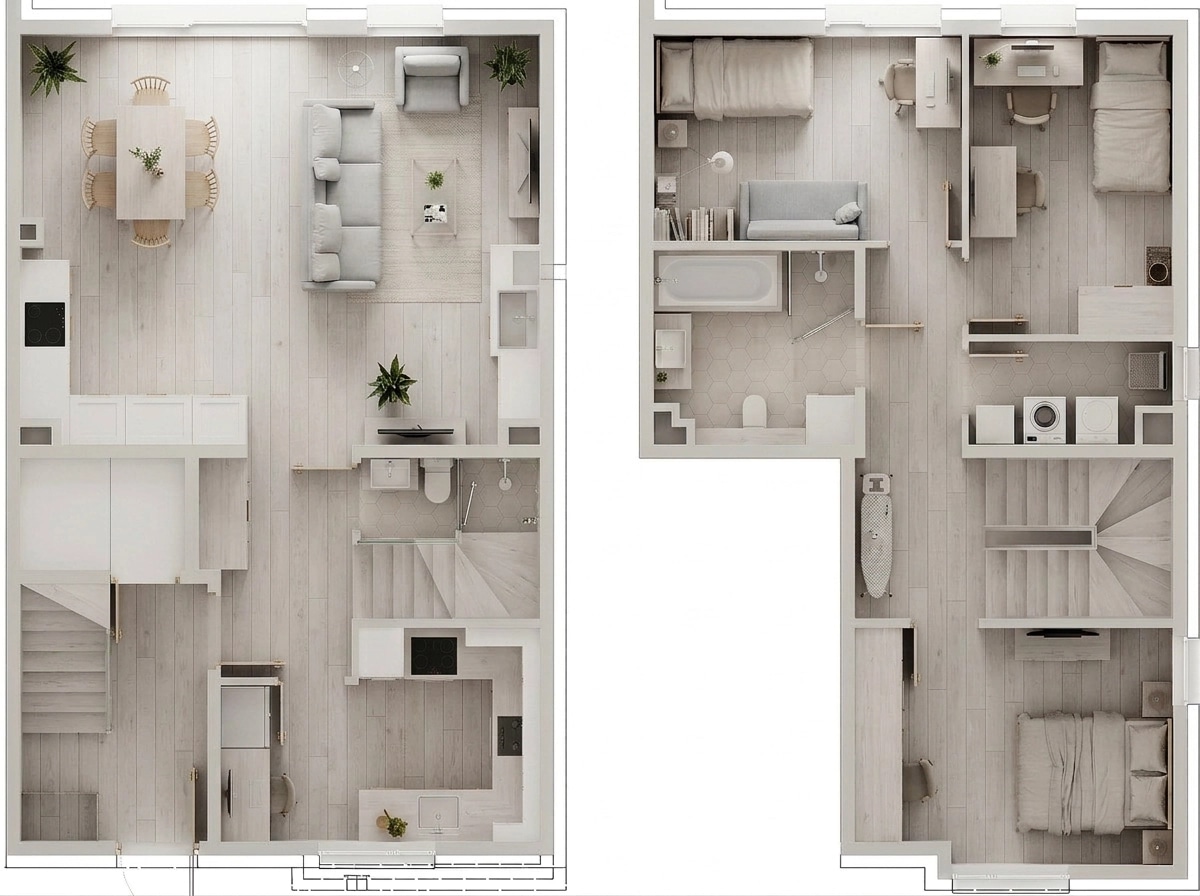 Scandinavian Living Room design — interior photo by GenRoom AI