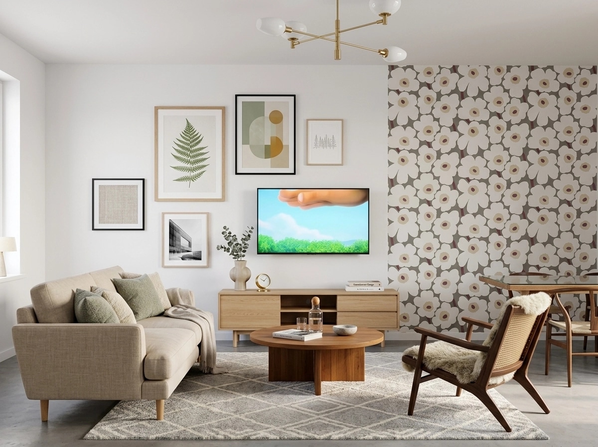 Scandinavian Living Room design — interior photo by GenRoom AI