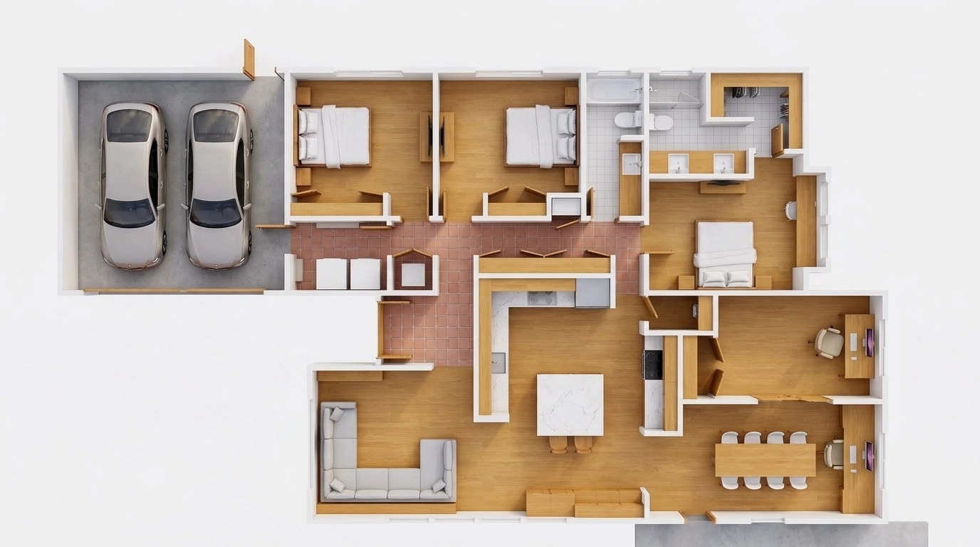 Scandinavian Soggiorno design — interior photo by GenRoom AI
