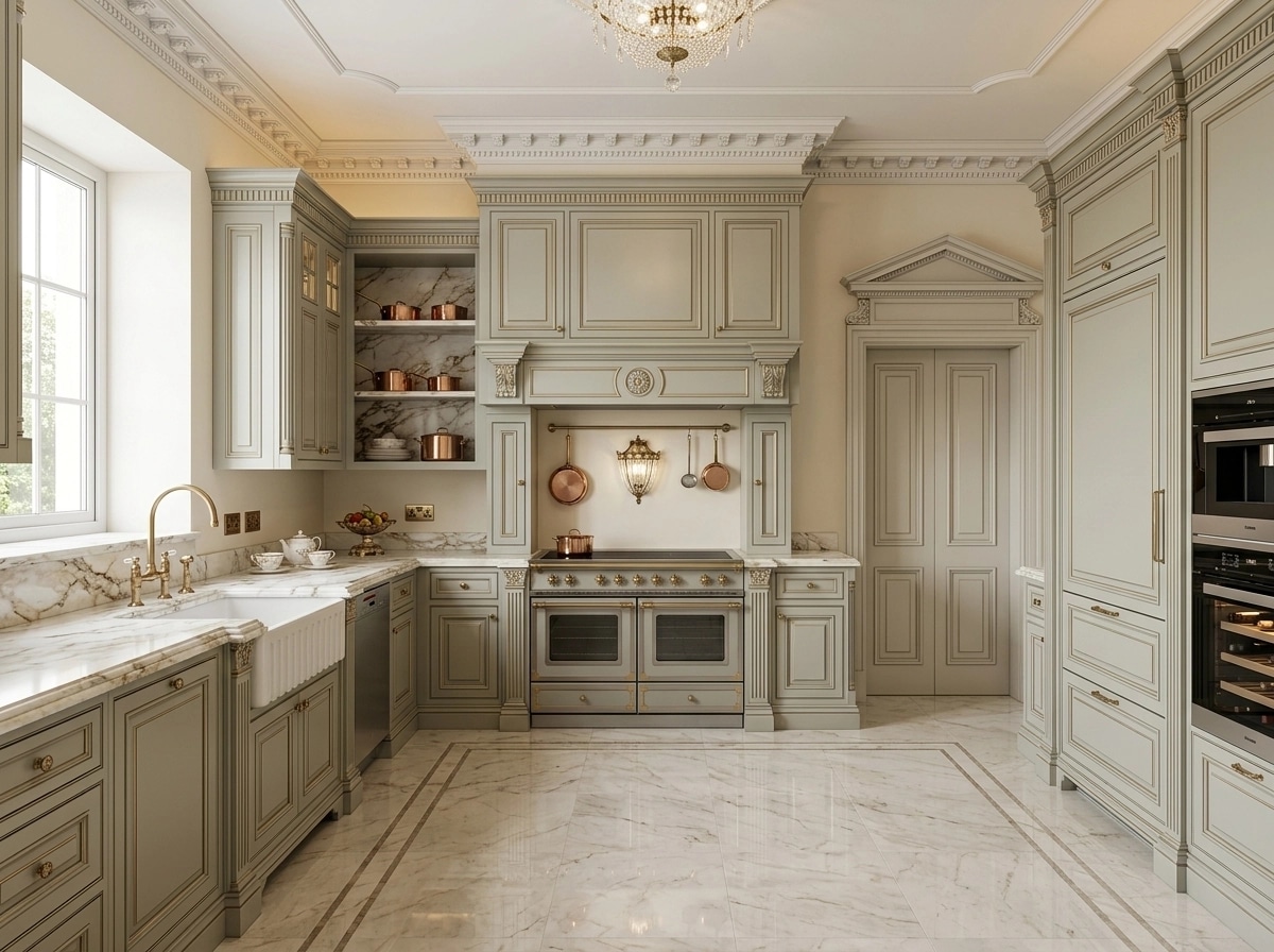 Neoclassic Kitchen design — interior photo by GenRoom AI